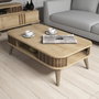 Hanah Home Eylül - Conjunto de muebles de salón Roble